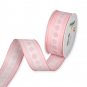 Druckband "Blten" 25 mm und 40 mm, Farbe: Pastellrosa/Pink