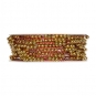 Perlen-Gimpe mit formbarer Drahtseele, Farbe: rot/gold