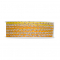 Litze Leinen-Optik, Farbe: Gelb/Leinen/Orange