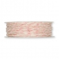 Jute-/Acetat-Kordel, Farbe: rosa/creme