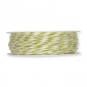 Jute-/Acetat-Kordel, Farbe: hellgrn/creme