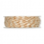 Jute-/Acetat-Kordel, Farbe: apricot/creme