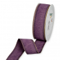 Dekorationsband meliert mit Lurexkanten, Farbe: Lavendel/Gold