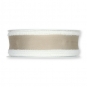 Dekoband mit "Plschrand", Farbe: beige/wei