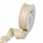 Lurexband - raffbar, Farbe: Creme/Gold