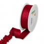 Lurexband - raffbar, Farbe: Weinrot/Rot