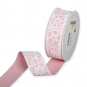 Druckband "Blten", Farbe: Pastellrosa/Wei