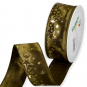 Druckband "Sterne", Farbe: Olivgrn/Gold