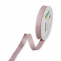 Lurexband meliert, Farbe: Pastellrosa/Silber