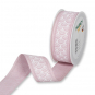 Druckband "Bogen-Muster", Farbe: Pastellrosa/Wei