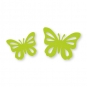 Filz-Schmetterling 2 Größen im Set, Farbe: hellgrün