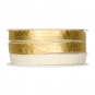 Filzband mit Metallic-Foliendruck, Farbe: creme/gold