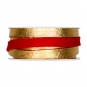 Filzband mit Metallic-Foliendruck, Farbe: rot/gold