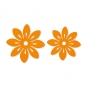 Filz-Sortiment Blüten  2 Größen im Set, Farbe: orange