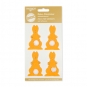 Filz-Sticker Hase, Farbe: orange