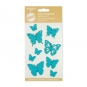 Filz-Sticker "Schmetterlinge", trkis
