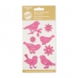 Filz-Sticker "Vgel", Farbe: rosa