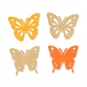 Papier-Sortiment "Schmetterlinge", Farbe: pastellorange/orange