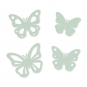 Filz-Sortiment "Schmetterlinge", Farbe: pastellmint