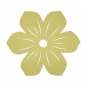 Filz-Deko "Blüte", Farbe: Pastellgrün