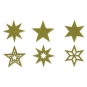 Filzsortiment " Sterne " 36 Stück, Farbe: olive grün