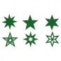 Filzsortiment " Sterne " 36 Stück, Farbe: smaragd  grün