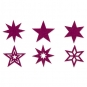 Filzsortiment " Sterne " 36 Stück, Farbe: lila