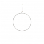 Deko-Metallring  25 cm, Farbe: Silbergrau