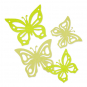 Filzsortiment "Schmetterlinge" 2 Größen, Farbe: Pastellgrün/Frühlingsgrün