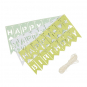 DIY Wimpel-Girlande "HAPPY BIRTHDAY" 3 Stück, Farbe: Pastellgrün/Mint/Weiß