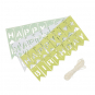 DIY Wimpel-Girlande "HAPPY BIRTHDAY" 3 Stck, Farbe: Pastellgrn/Mint/Wei