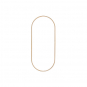 Metalldeko "Oval", Farbe: Gold