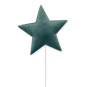 Stecker "Samt-Stern", Farbe: Salbeigrn