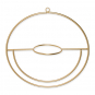 Metall-Hoop  ca. 26 cm, Farbe: Gold