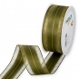 Dekorationsband "Materialmix", Farbe: Olivgrn/Gold