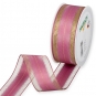 Dekorationsband "Materialmix", Farbe: Altrosa/Gold