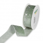 Samt-Druckband "Sterne", Farbe: Mint/Silber