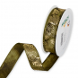 Druckband "Monstera", Farbe: Olivgrn/Gold