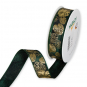 Druckband "Monstera", Farbe: Dunkelgrn/Gold