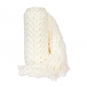 Deko-Strickband mit Fransen, Farbe: creme