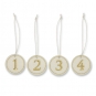 Filz-Hnger "Zahlen 1-4", Farbe: Creme/Gold