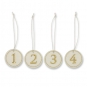 Filz-Hnger "Zahlen 1-4", Farbe: Creme/Gold