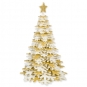 Deko-Aufsteller "Baum", Farbe: Creme/Gold