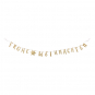 Glitter-Filz-Girlande "Frohe Weihnachten", Farbe: Gold