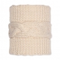 Deko-Strickschlauch "Zopfmuster" 15 x 13cm, Farbe: beige