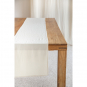 Baumwoll-Tischlufer uni, Farbe: Creme