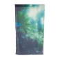 Voile Vorhang Digitaldruck, Farbe: Grn/Dunkelblau