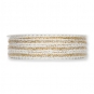 Weihnachtslitze, Farbe: wei/gold