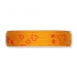 Jute-Druckband "Bltter", Farbe: honig/orange