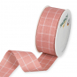 Karoband, Farbe: Rose/Wei